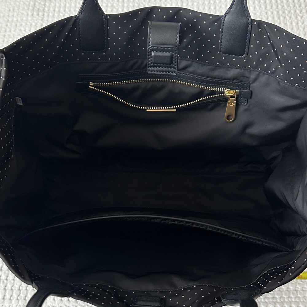 Tory Burch Black Polka Dot Tote - Picture 2 of 6